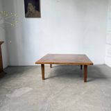 1940s inlaid oak coffee table