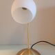 Bedside lamp in brass and opaline white vintage 70s