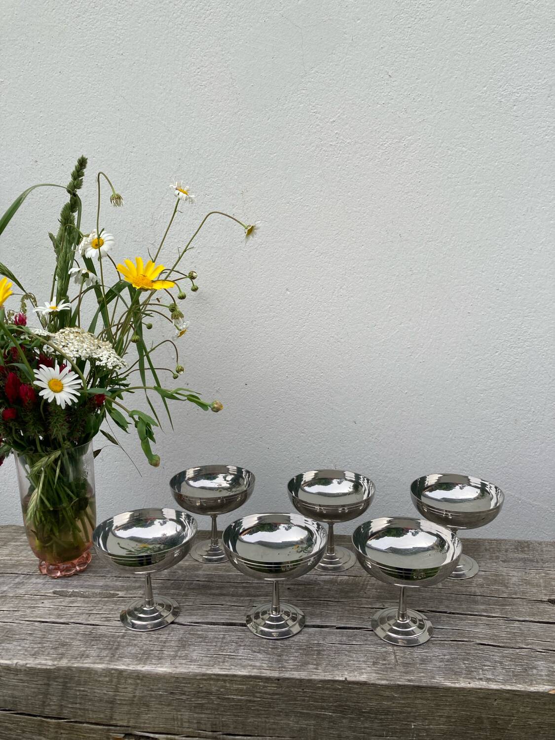 6 stainless steel bowls Rémy Letang 1970