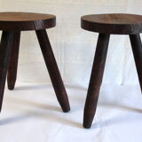 Pair of stools tripods circa 70