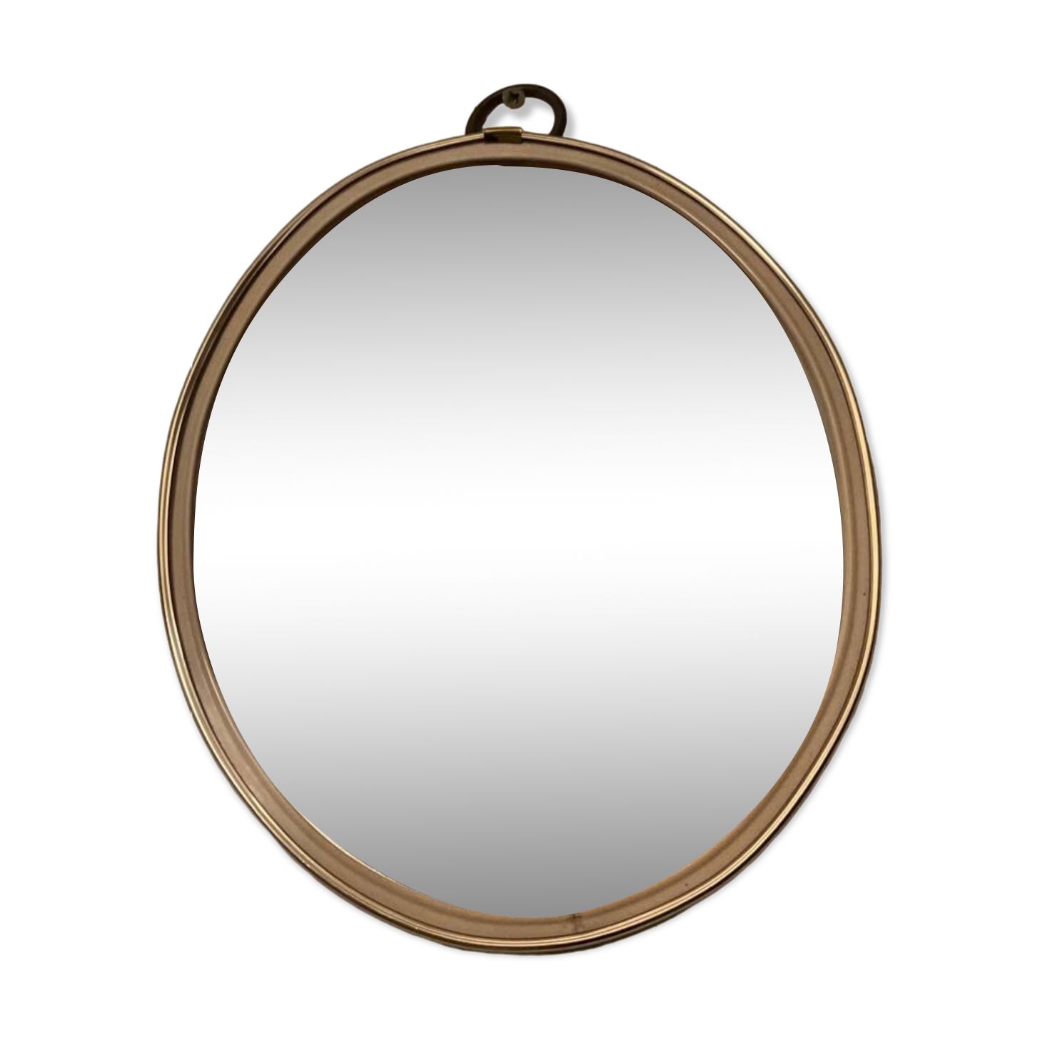 Miroir ovale forme libre des années 60-70