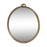 Miroir ovale forme libre des années 60-70