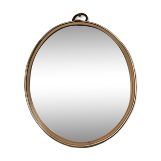 Miroir ovale forme libre des années 60-70