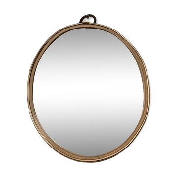 Miroir ovale forme libre des années 60-70