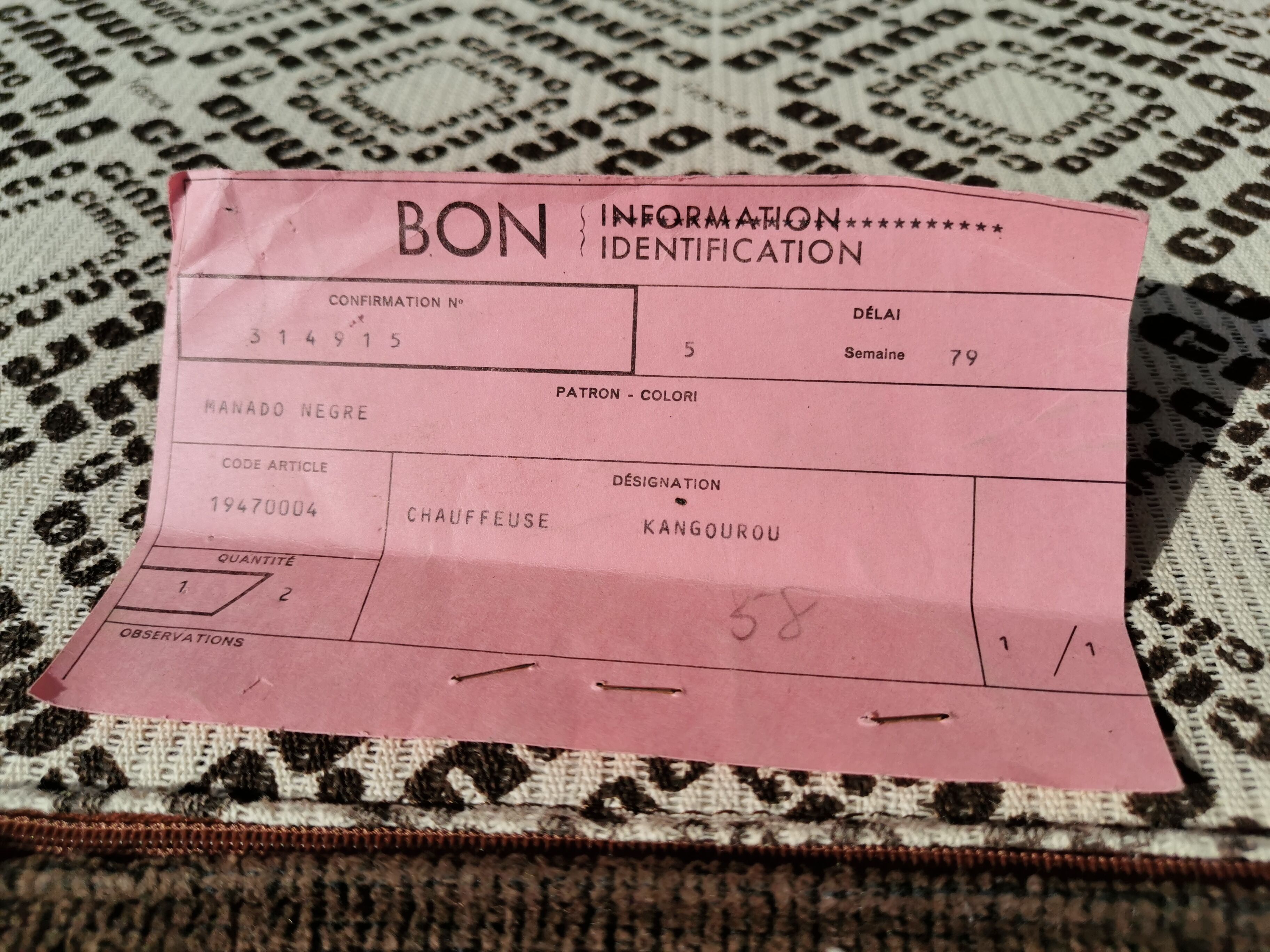 Paire de chauffeuse Cinna des années 70