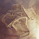 4 vintage rattan chairs