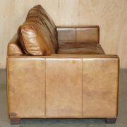 Three-seater leather sofa Viscount William Halo Timothy Oulton