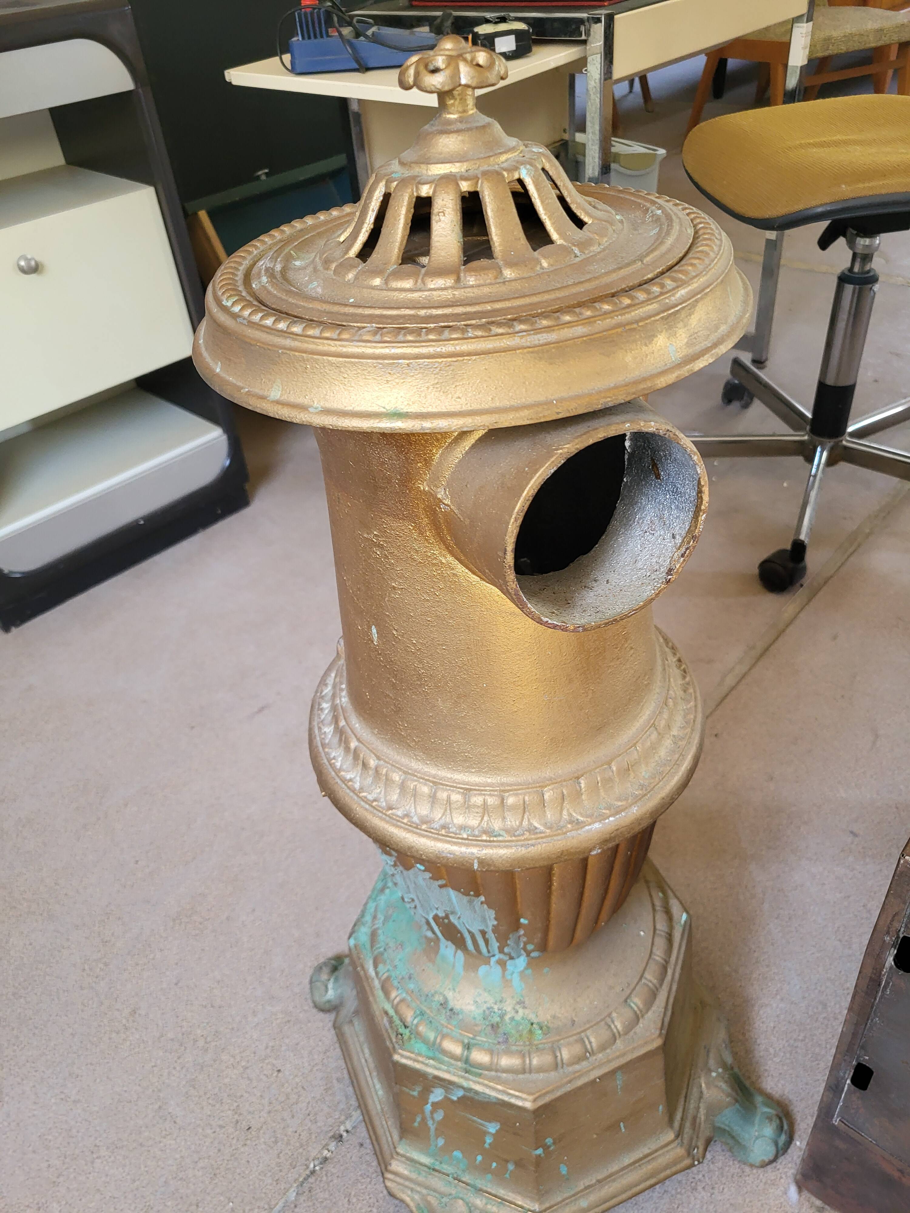 Old Godin cast iron stove.