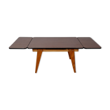 Mini formica table with vintage extensions 60/70s Joulux creation 47x28x27 cm