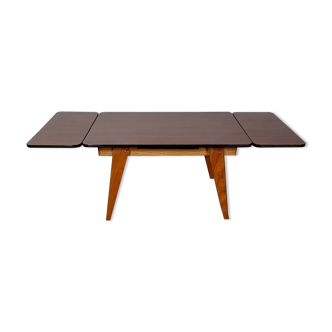 Mini table formica à rallonges vintage 60/70s Création Joulux 47x28x27 cm