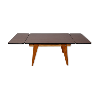 Mini formica table with vintage extensions 60/70s Joulux creation 47x28x27 cm