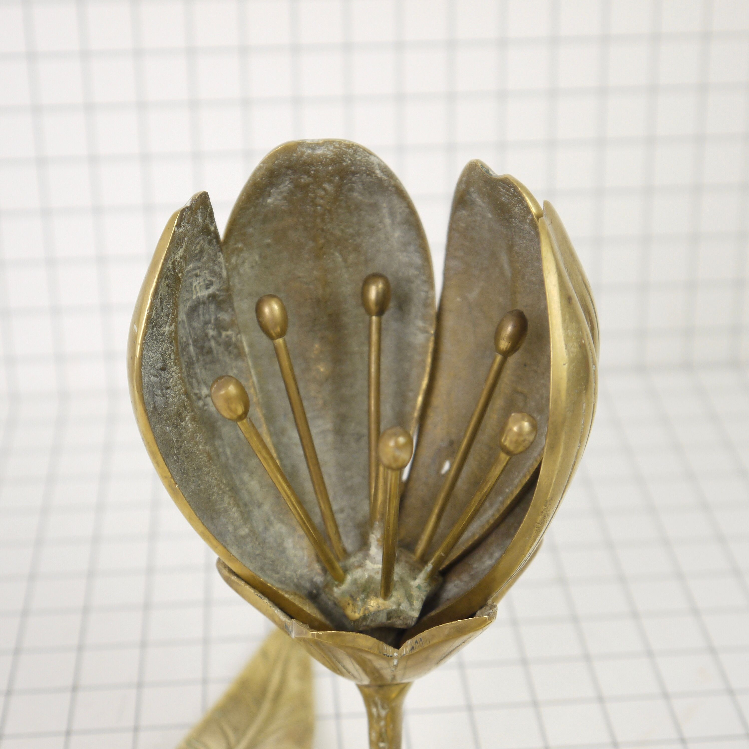 Flower brass ashtray