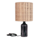Lampe grès et rabane