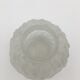 art deco ball vase in moulded pressed glass, satin - 1930s