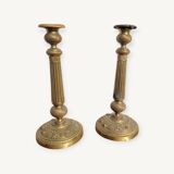 Pair of 19th century Neoclassical candlesticks