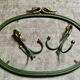 Rare set of swan neck coat hooks with mirror frame attributed to Maison Jansen, France, 1950s.