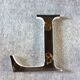 Brass sign letter