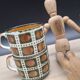 Set of 4 Boch 1966 Bernadette and Noix cups
