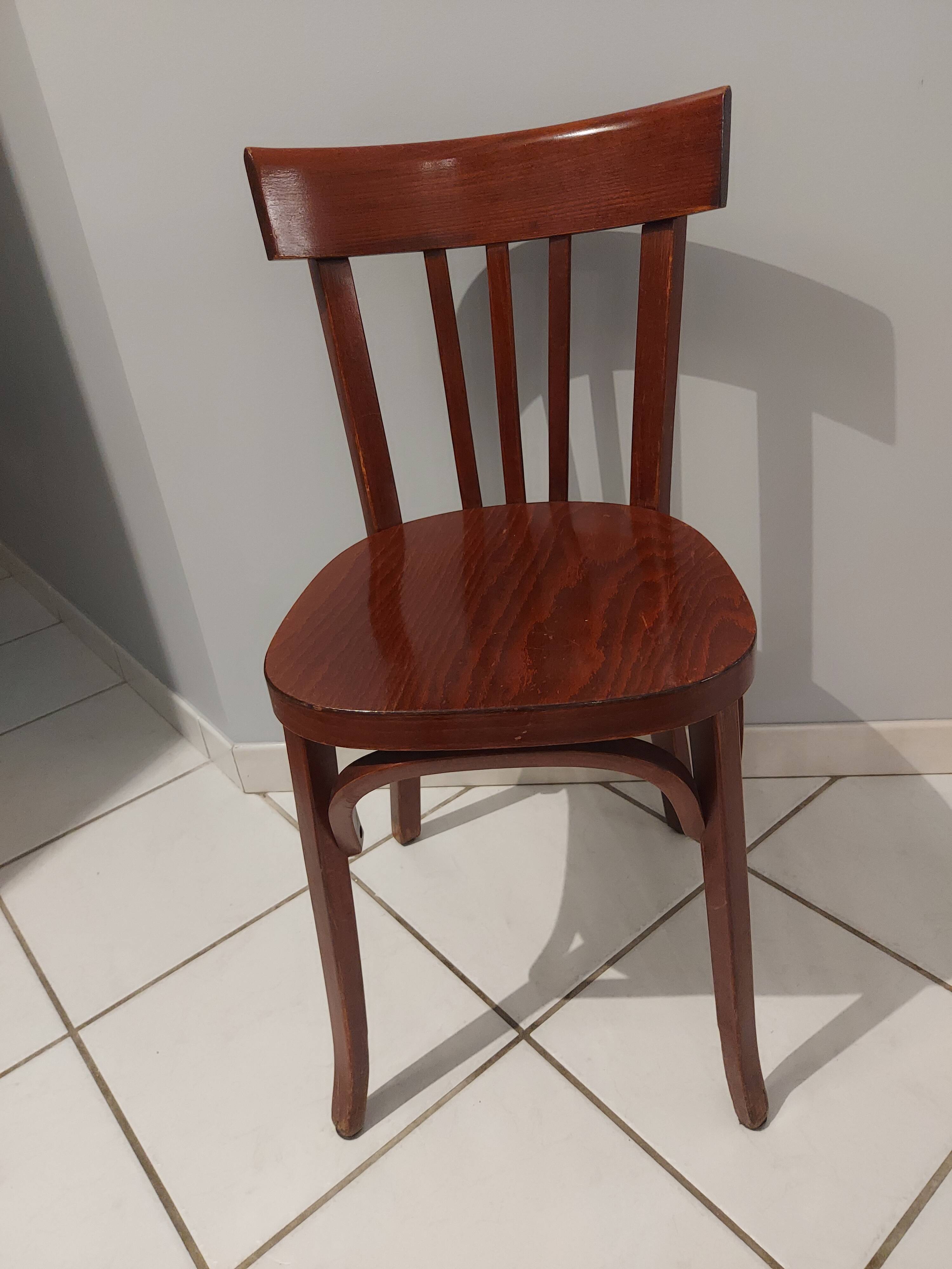 Suite of 6 chairs by Baumann vintage 1970s