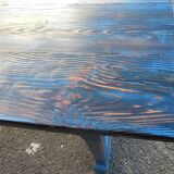 19th century farm table painted and patinated