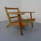 Danish GE290 Chair in Oak and Kvadrat Hallingdal by Hans J. Wegner for Getama, 1960s