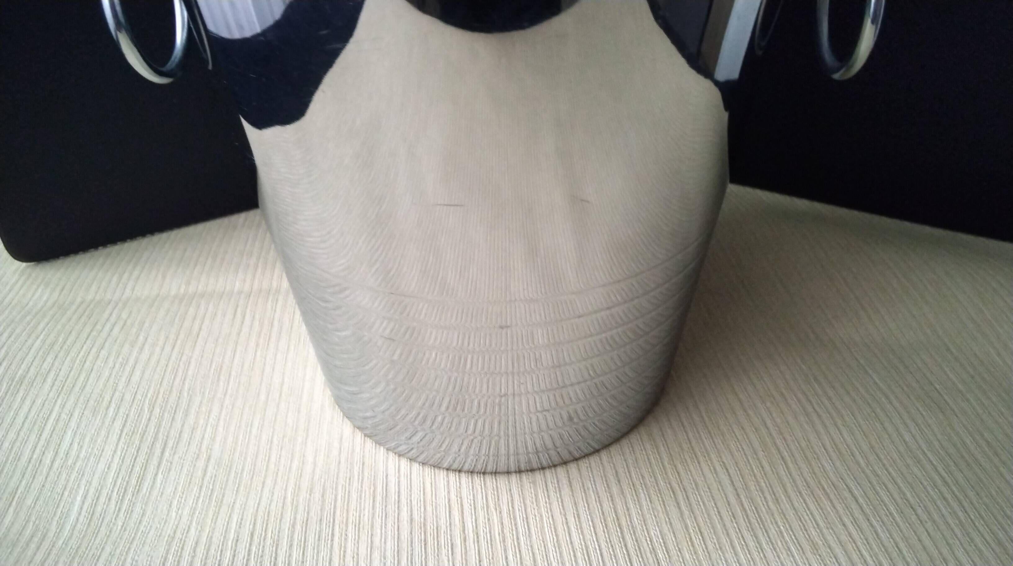 Chrome-plated steel champagne bucket by André Leroy