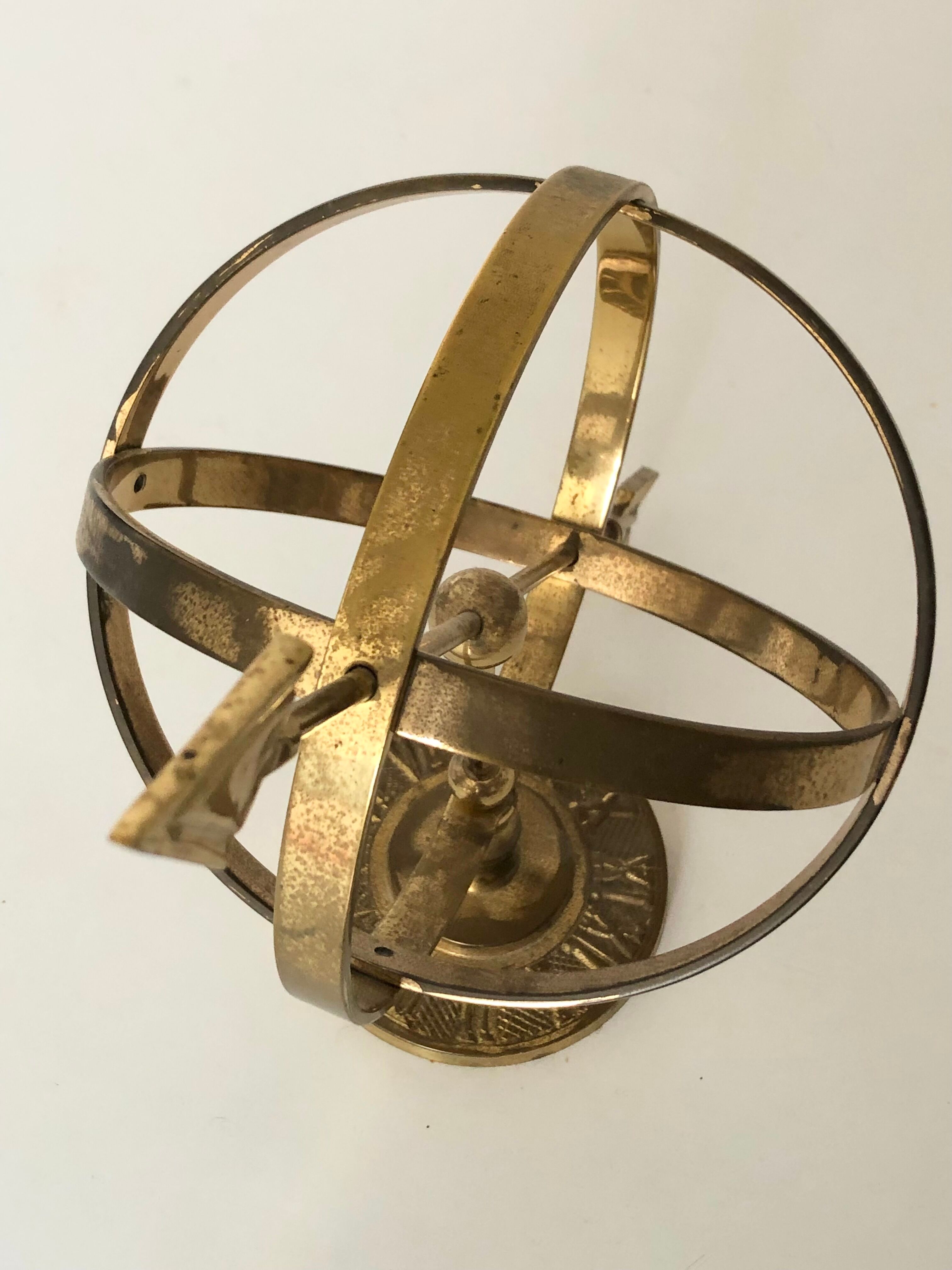 Sphere armillaire brass 1970