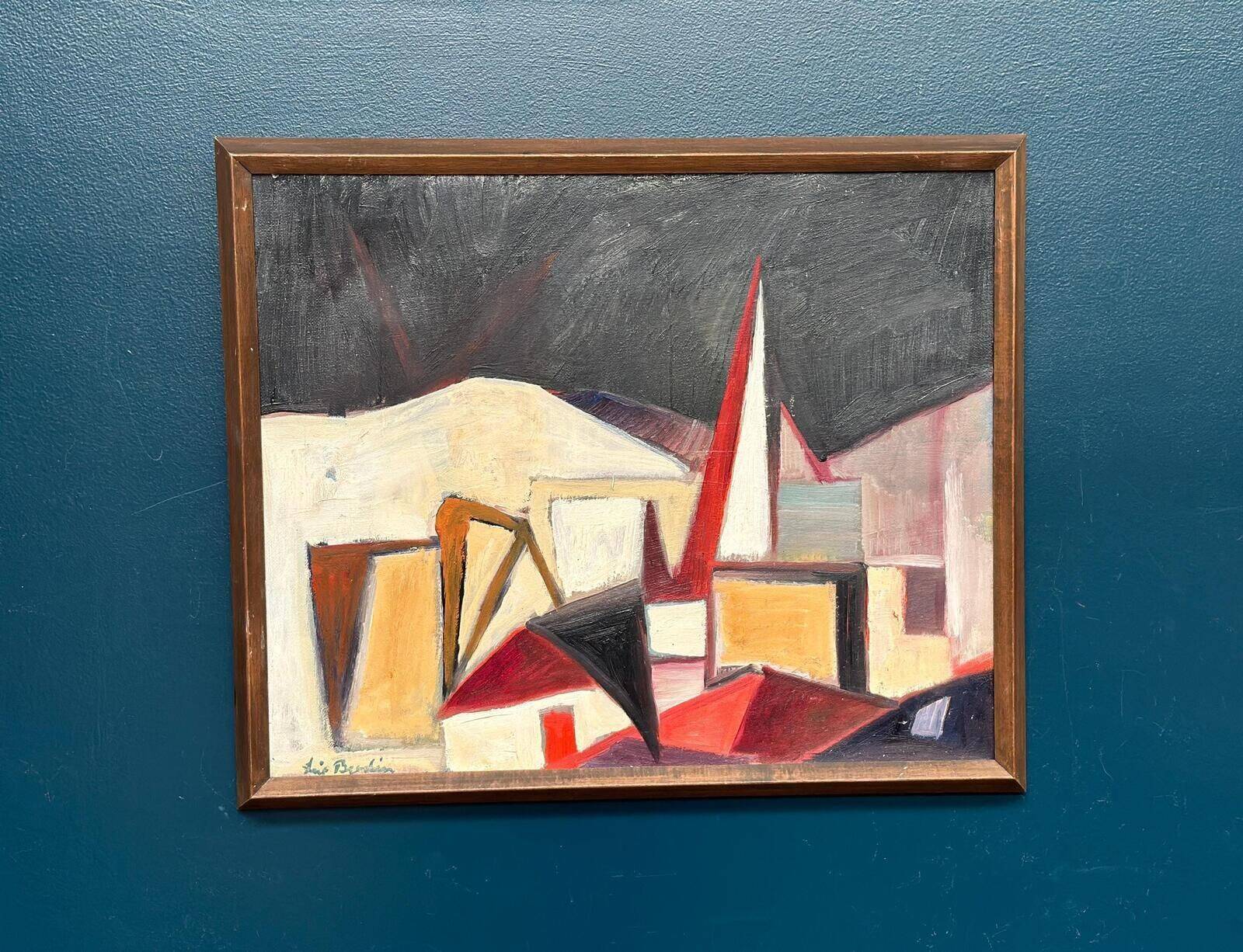 Huile sur toile – Façades par Leif Bodin