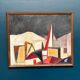 Huile sur toile – Façades par Leif Bodin