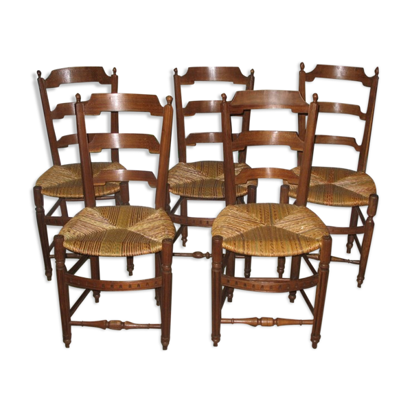 Chaises esprit provençal en frênefFin XIXe — Beyit