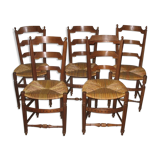 Chairs provencal spirit in Freneffin 19th