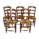 Chaises esprit provençal en frênefFin XIXe
