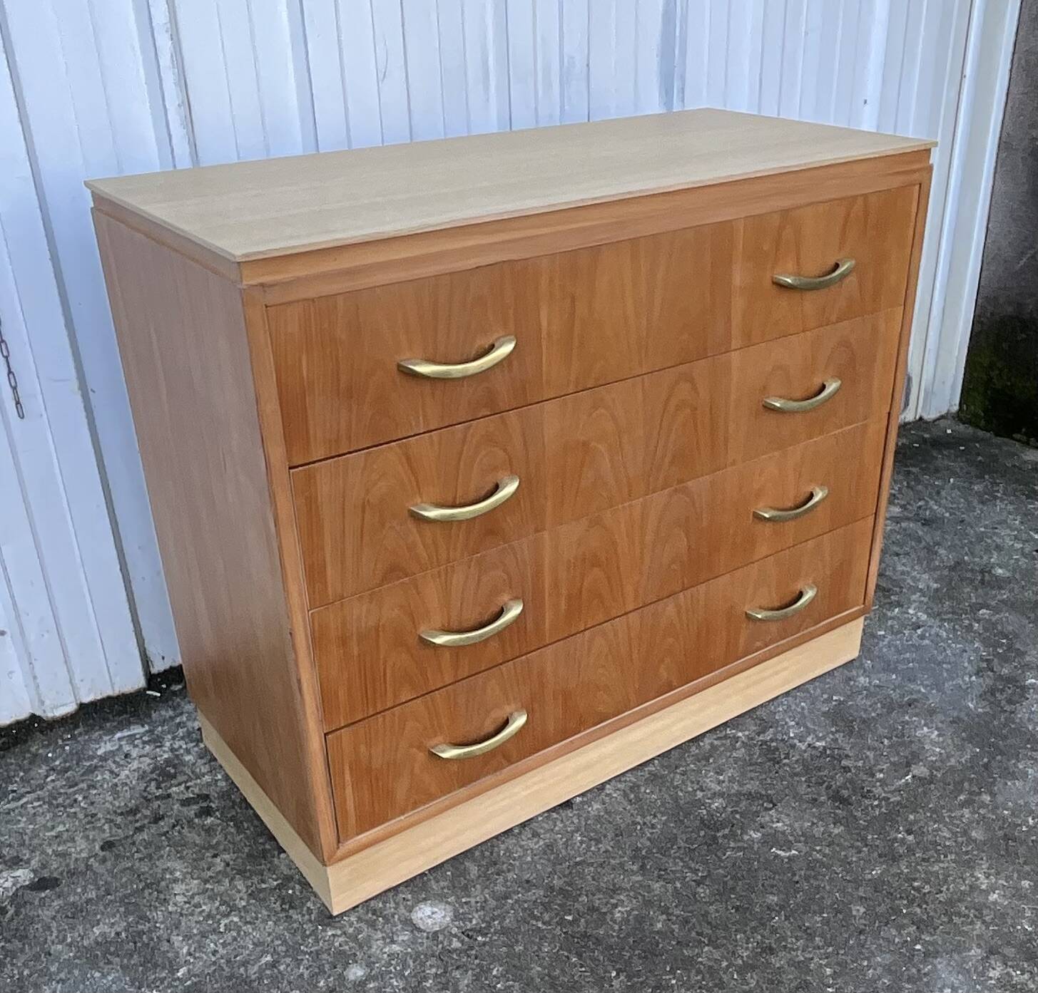Art Deco style cherrywood chest of drawers, mid-20th century