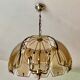 Golden Italian chandelier 4 burners 1970