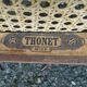 2 Thonet No. 56 chairs from 1900, caned, blond walnut stain
