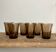 6 small smoked glasses