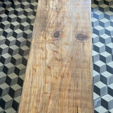 Old raw wooden bench