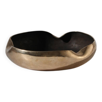 Brass And Bronze Vintage Ashtray Bowl