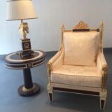 Fauteuil gueridon et lampe de luxe très haut de gamme