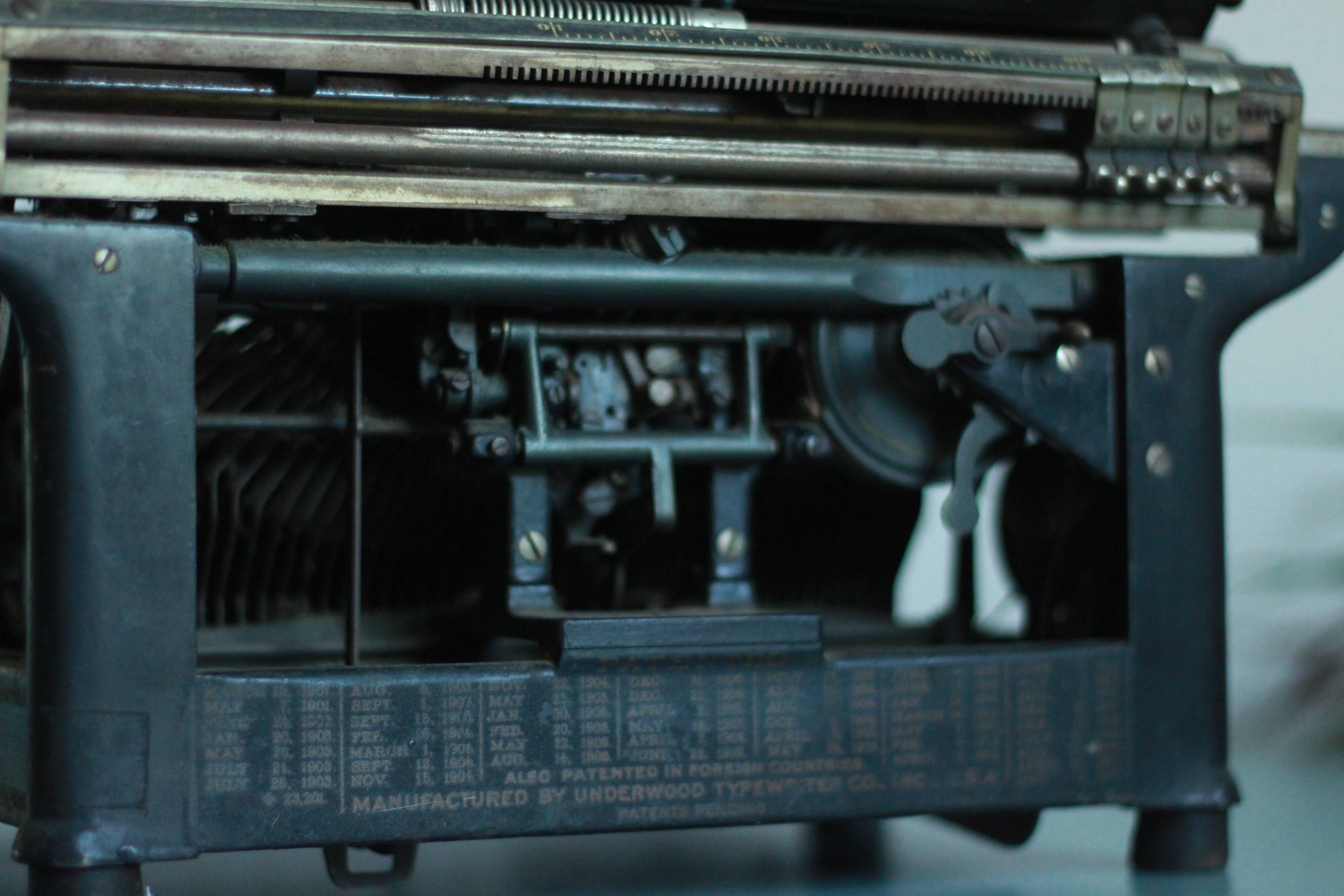 Underwood typewriter 1918