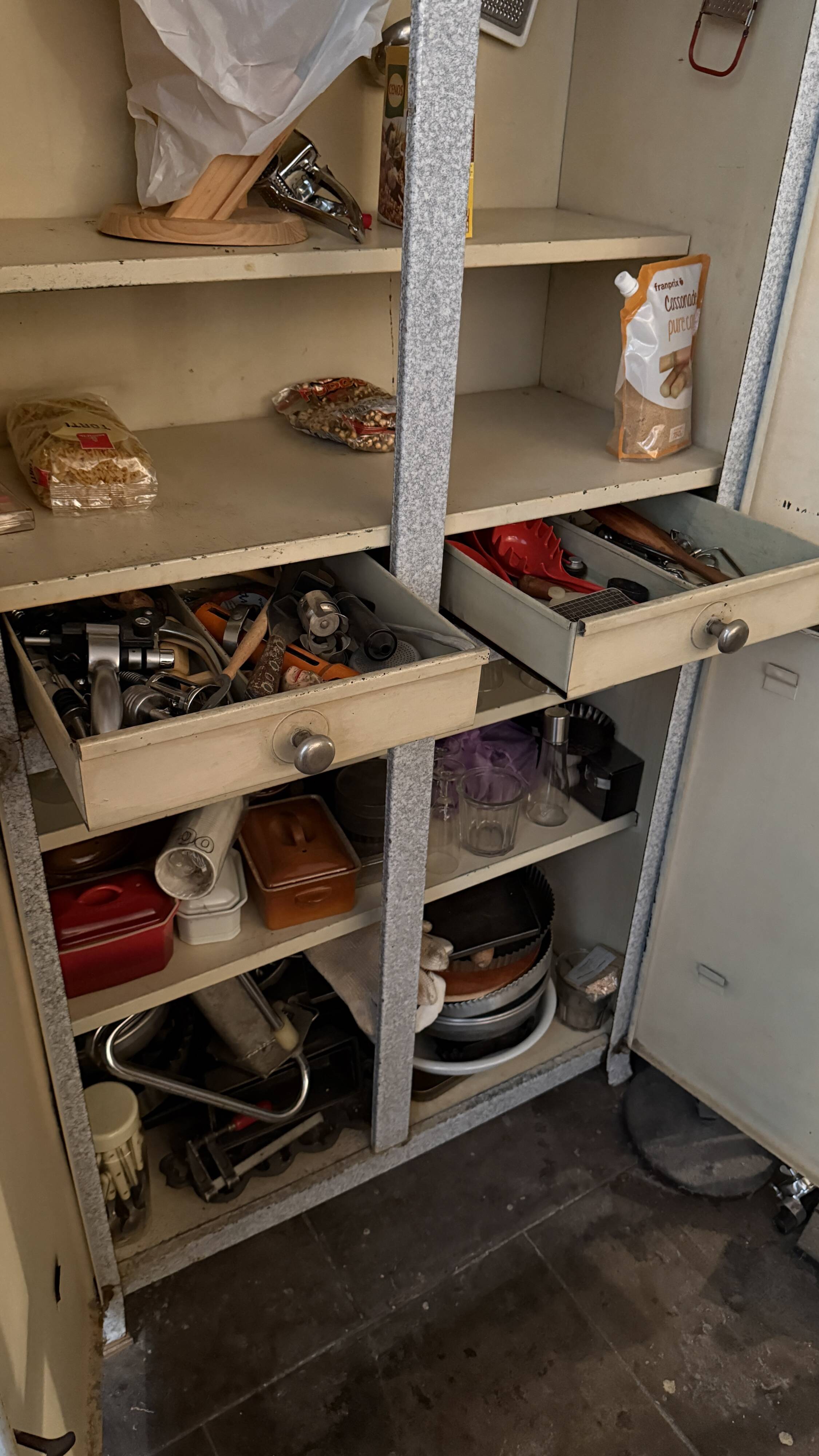 Vintage metal wardrobe