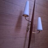 60's teak wall light from Maison Lunel