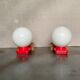 Globe wall lamps 70s