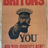 Print "Lord Kitchener Wants You" 1914 by artist Alfred Leete