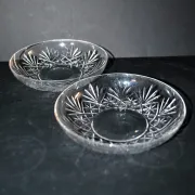 Saint-Louis set of 2 cut crystal bowls 4147 model Massenet signed
