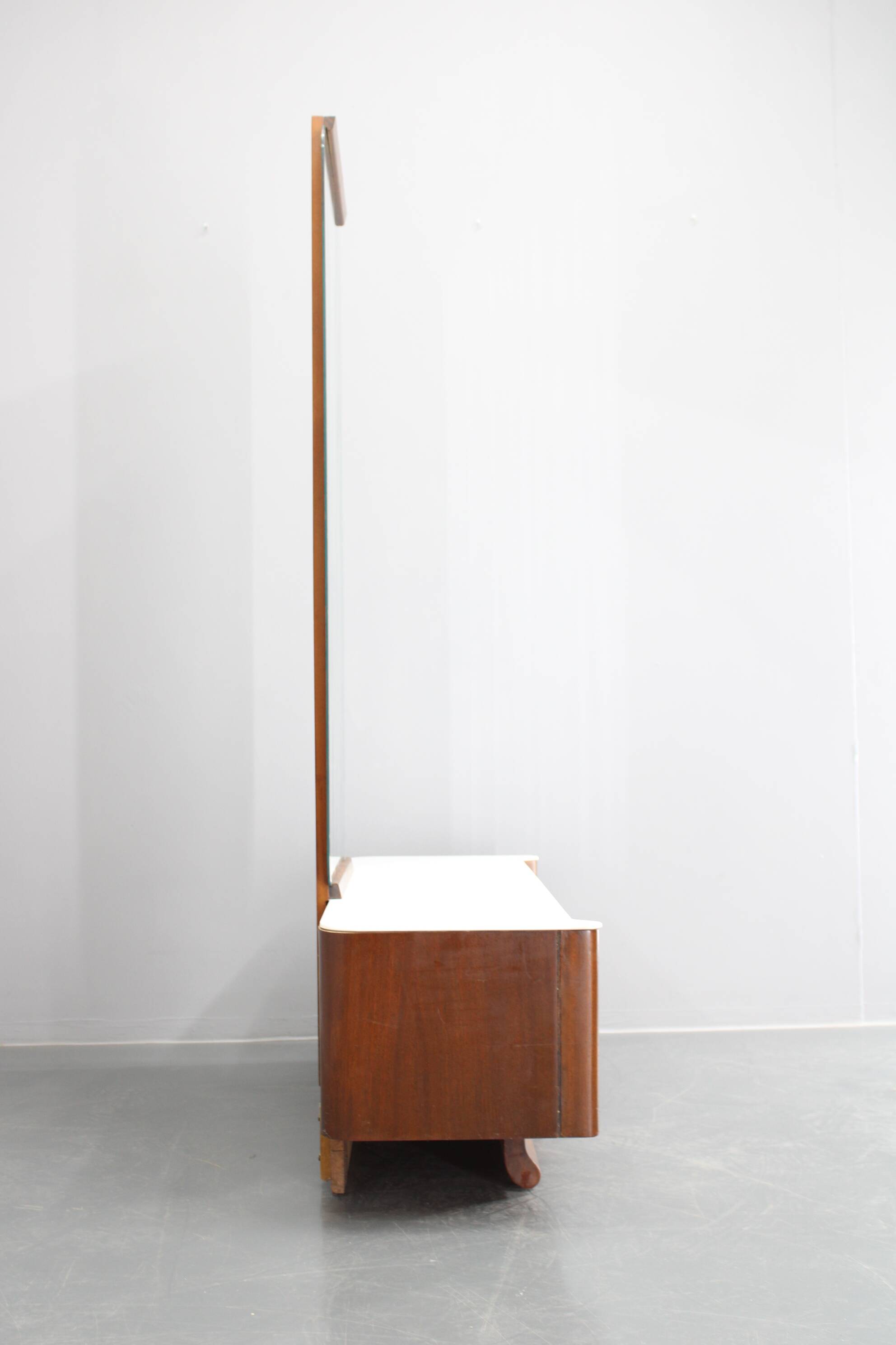 1940s Jindrich Halabala Mirror Cabinet ,Czechoslovakia