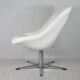 Armchair "Space Age", steel, fiberglass and imitation leather, France, circa 1970