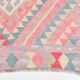 Pink Kilim Runner Rug, 94x404Cm