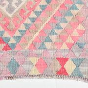 Pink Kilim Runner Rug, 94x404Cm