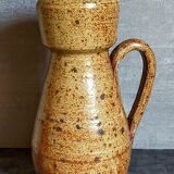 XXL potter's pitcher in Art-populaire pyrite stoneware early twentieth century